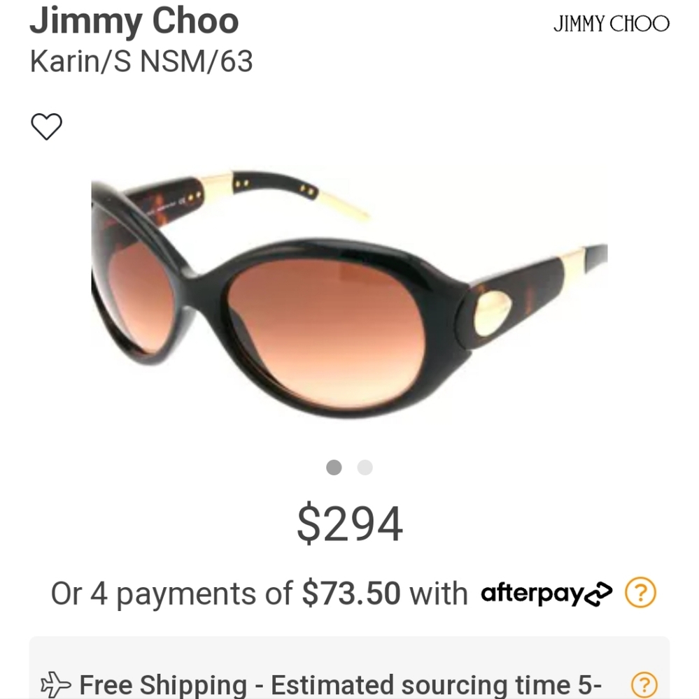 Jimmy choo sunglasses Karins